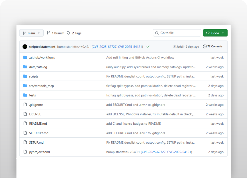 Windows Tools MCP GitHub Applied Incident Response