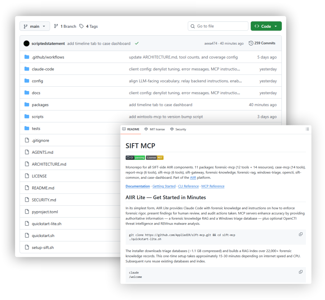 Artificial Intelligence (AI) GitHub Applied Incident Response